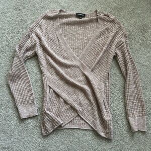 Express wrap front sweater